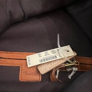 Brown Leather Madewell backpack — new with tags